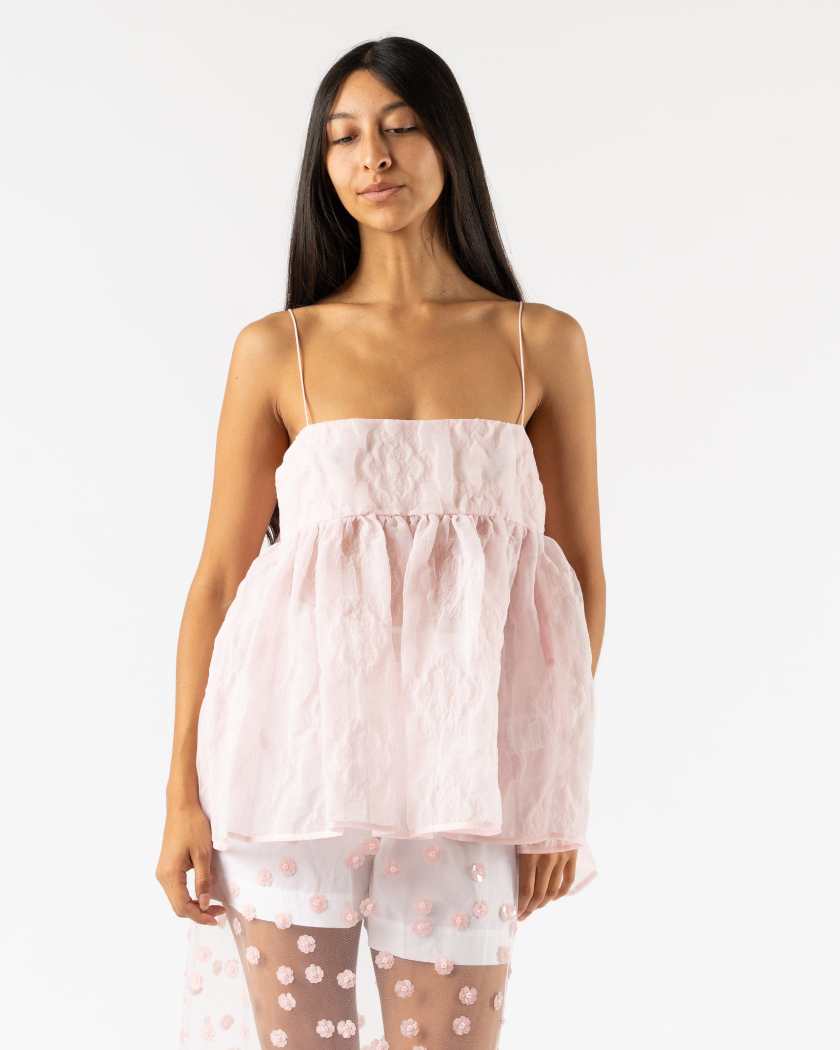 Cecilie Bahnsen Veronica Top in Pink
