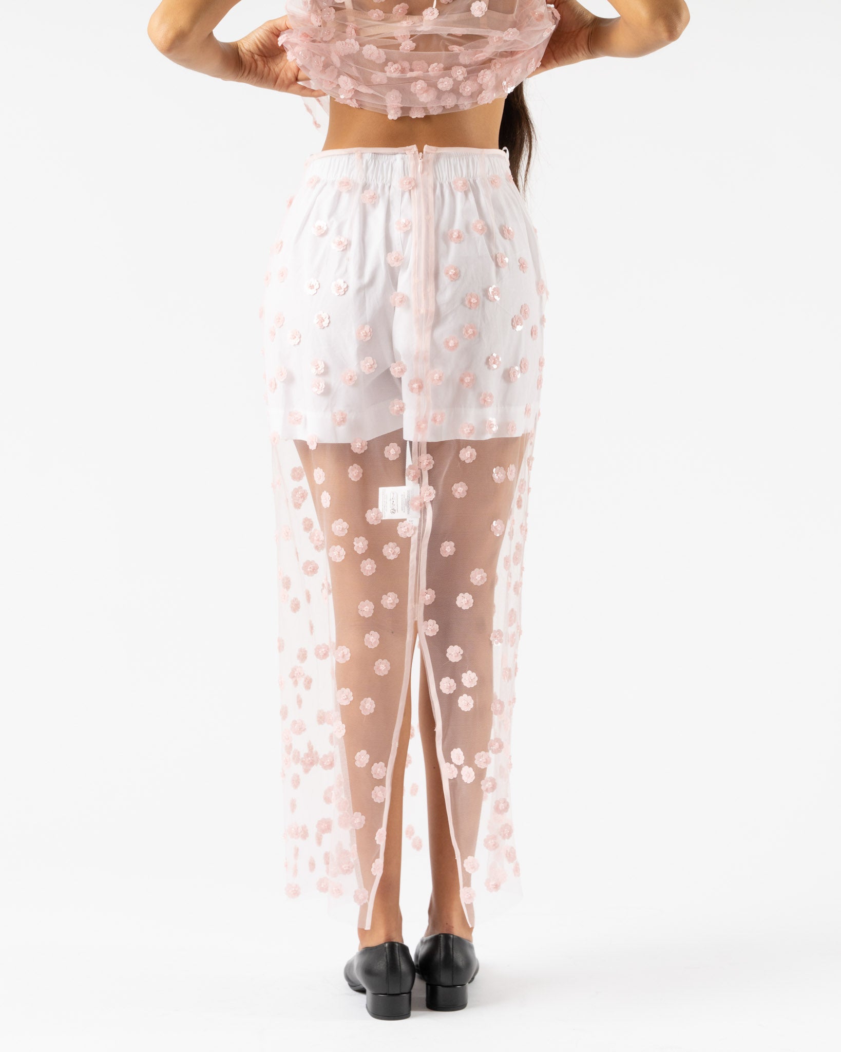 Cecilie Bahnsen Gus Skirt in Blush Pink Curated at Jake and Jones