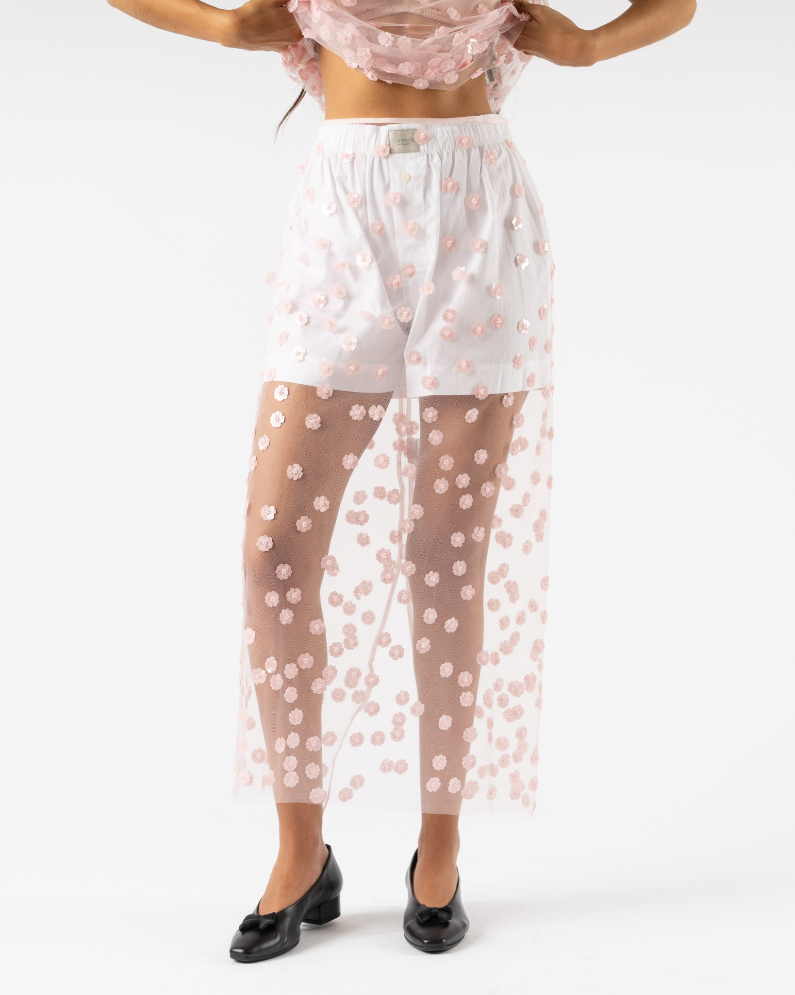 Cecilie Bahnsen Gus Skirt in Blush Pink