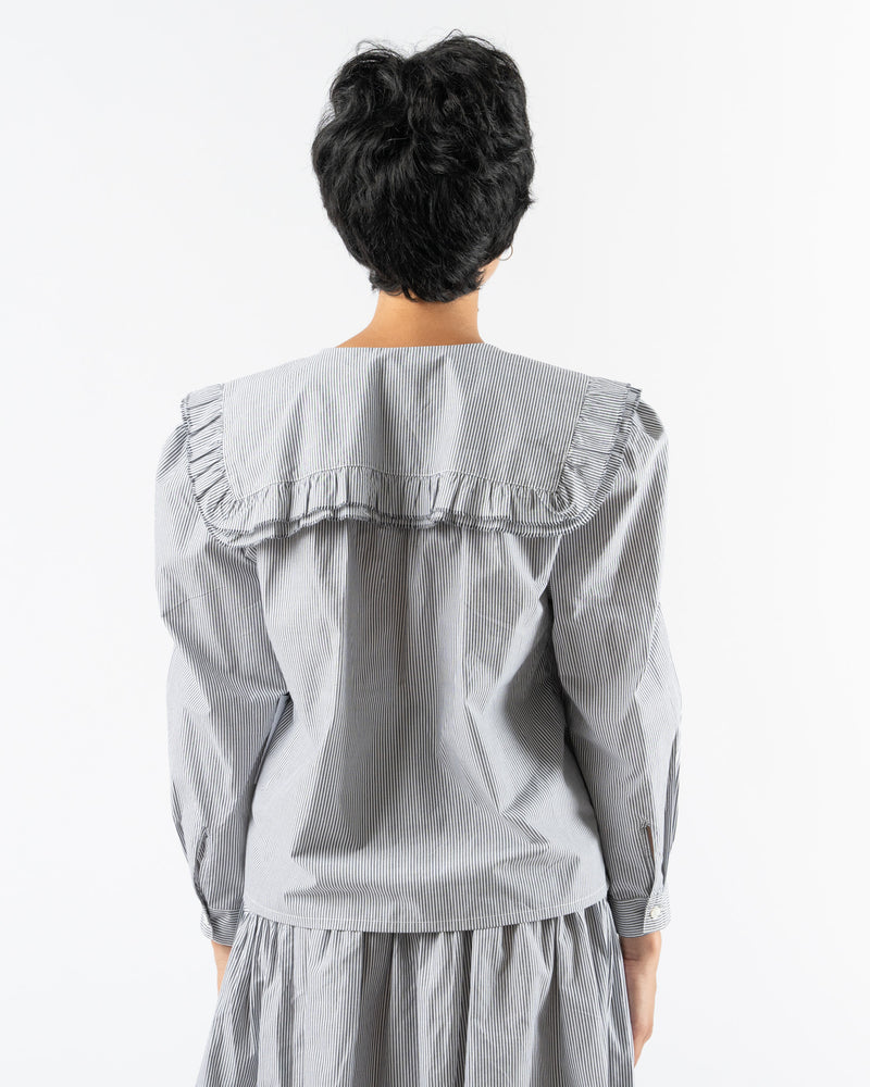 Chelsea Mak Vienna Blouse in Shirting Stripe