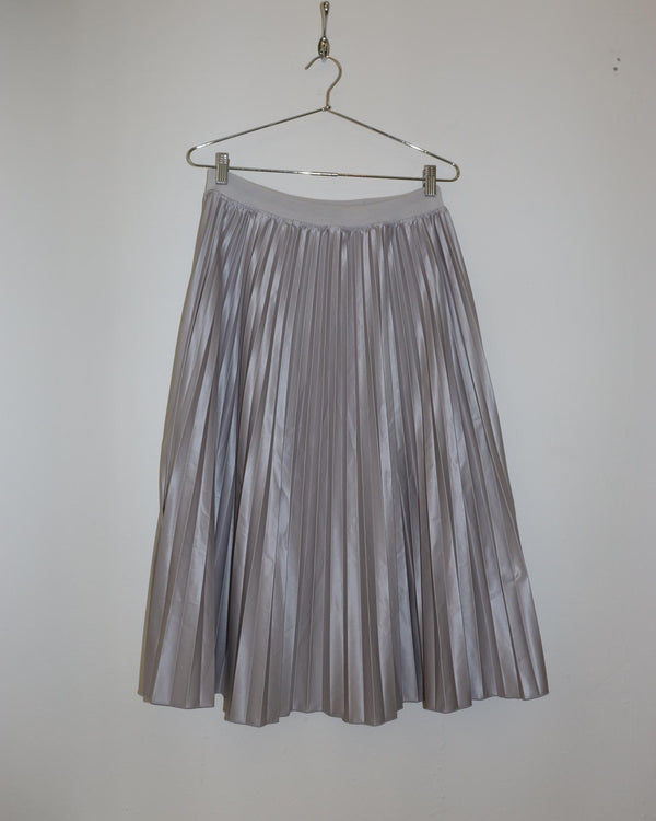 Pre-owned: Cog The Big Smoke Giovanna Accordion Skirt in Silver