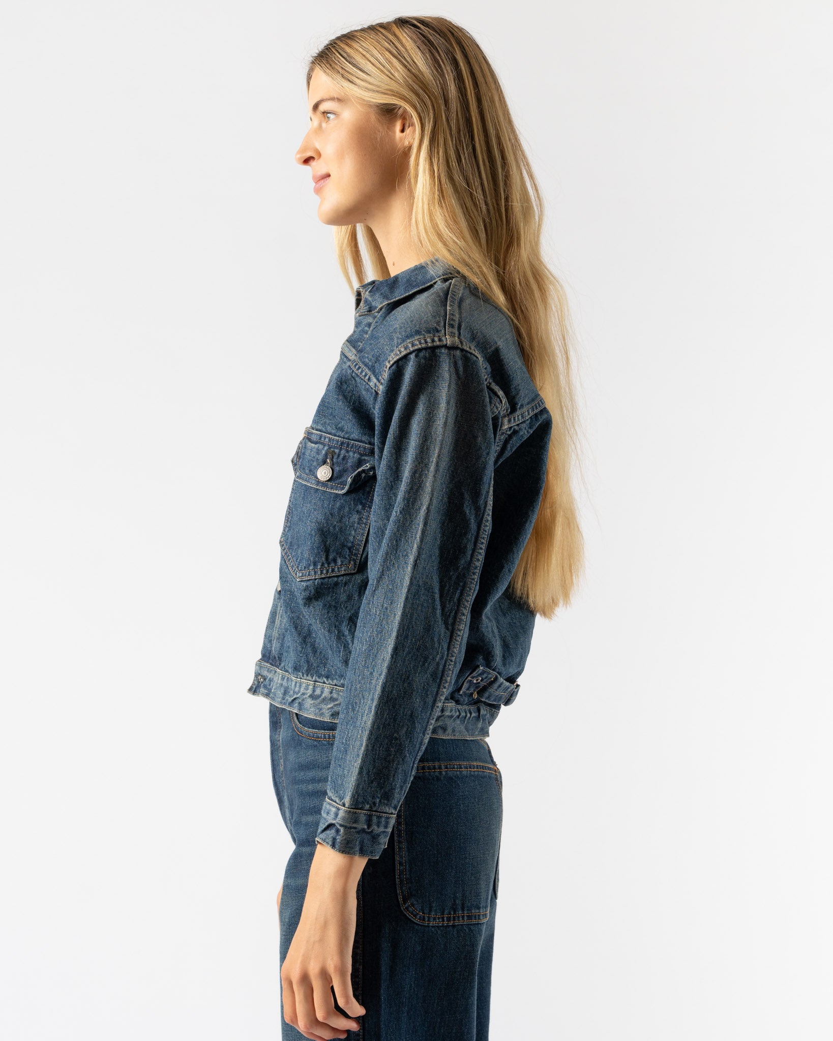orSlow Type1 40'S Pleated Front Blouse Used 2 Year Wash