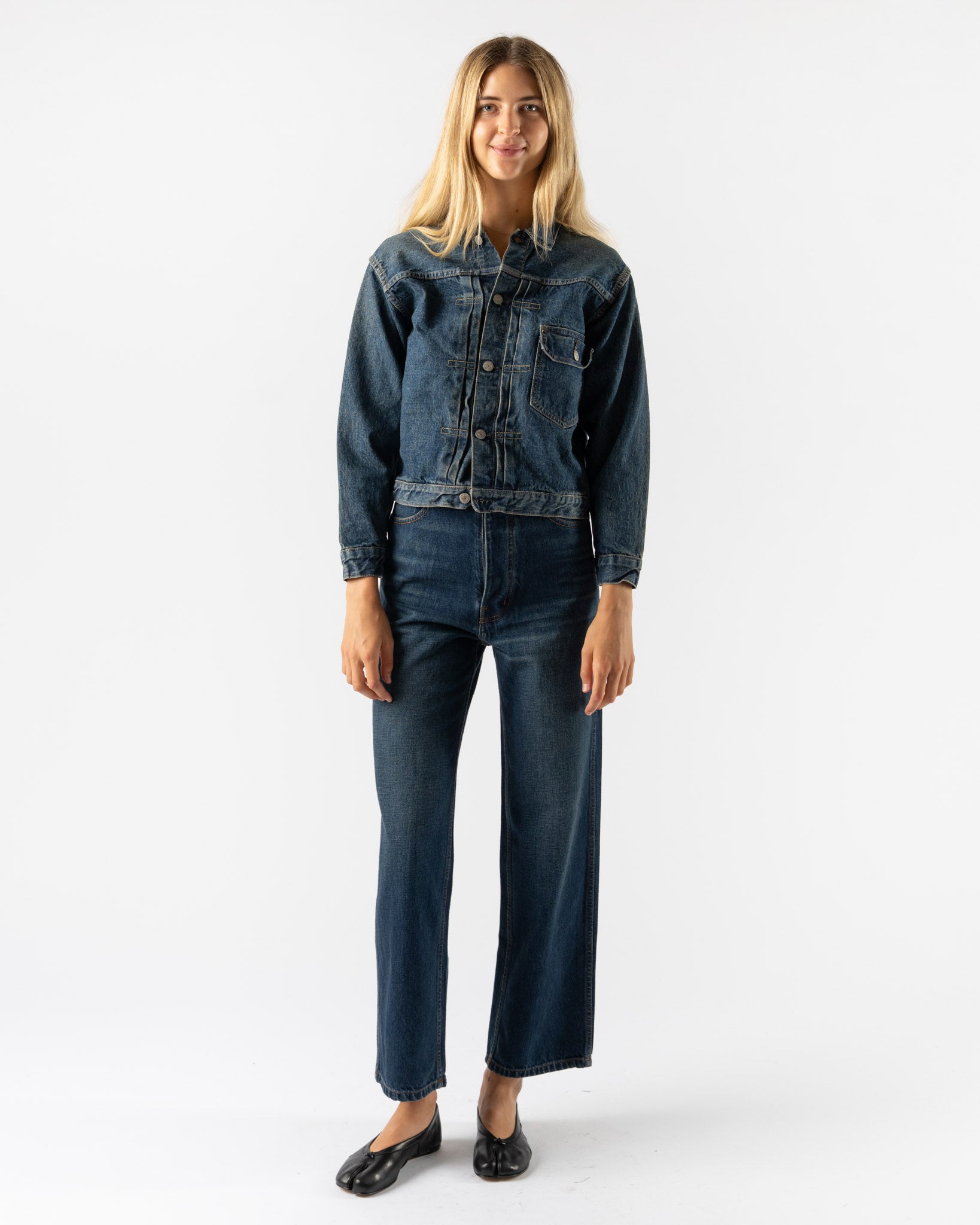 orSlow Type1 40'S Pleated Front Blouse Used 2 Year Wash