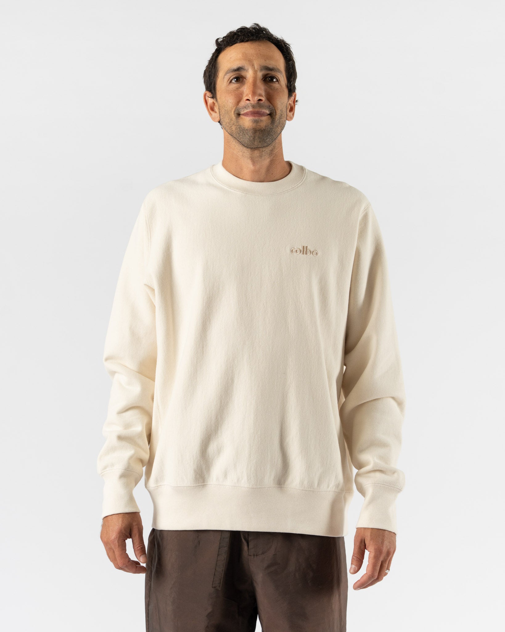 Colbo Logo Crewneck in Natural