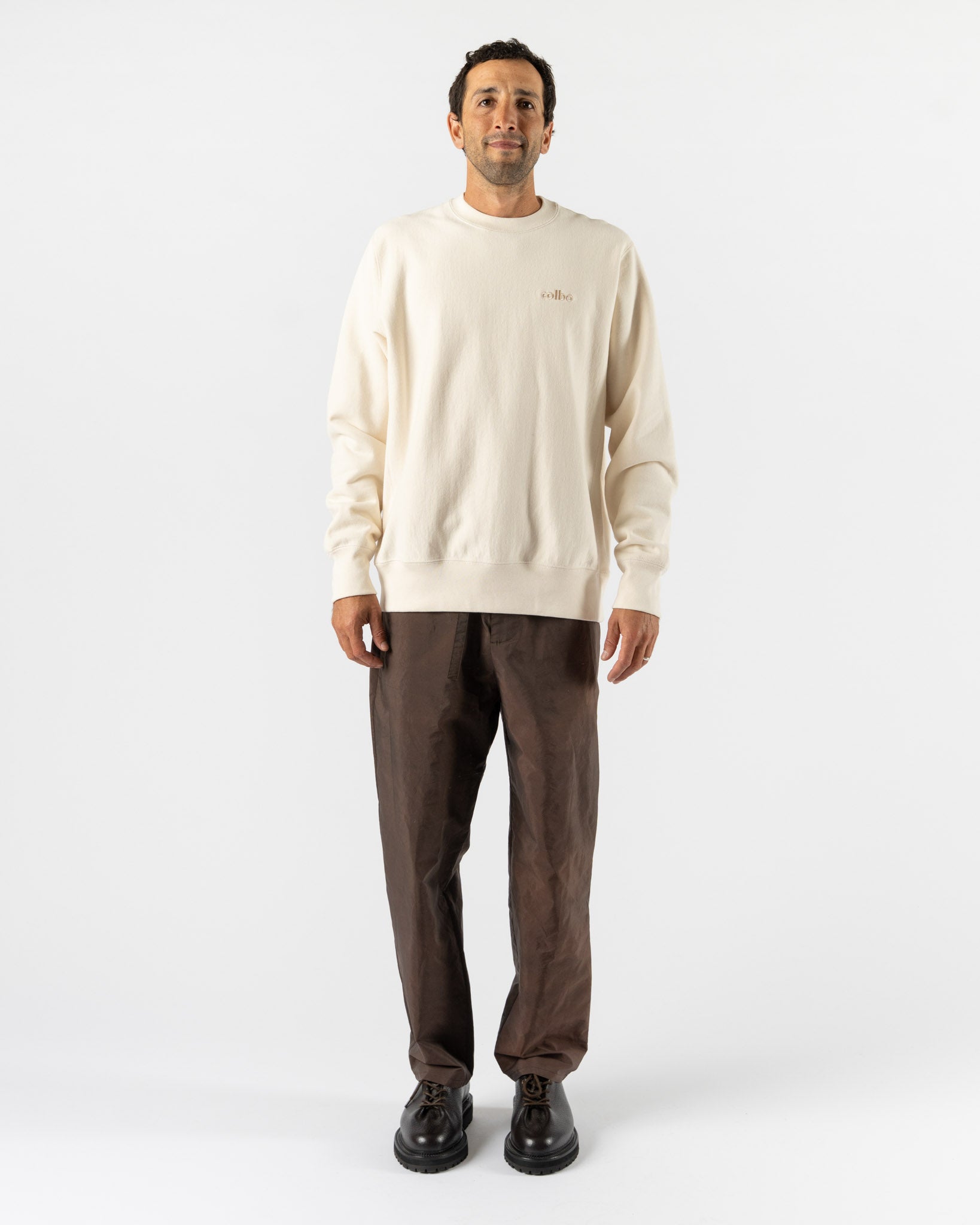 Colbo Logo Crewneck in Natural