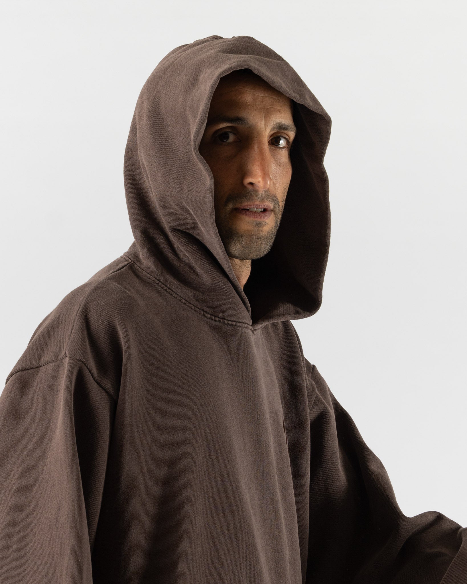 Colbo Logo Hoodie in Washed Brown