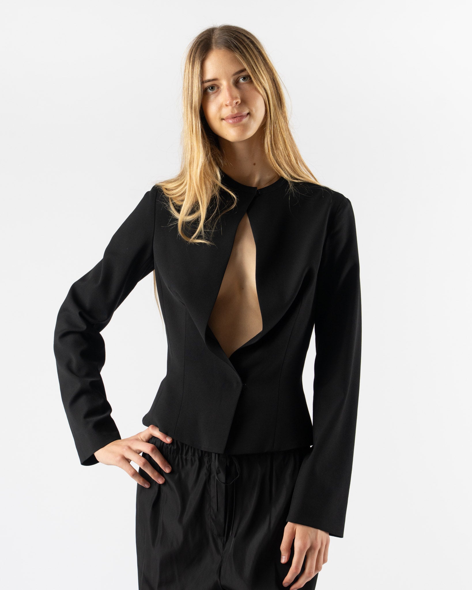 Colleen Allen Keyhole Jacket in Black
