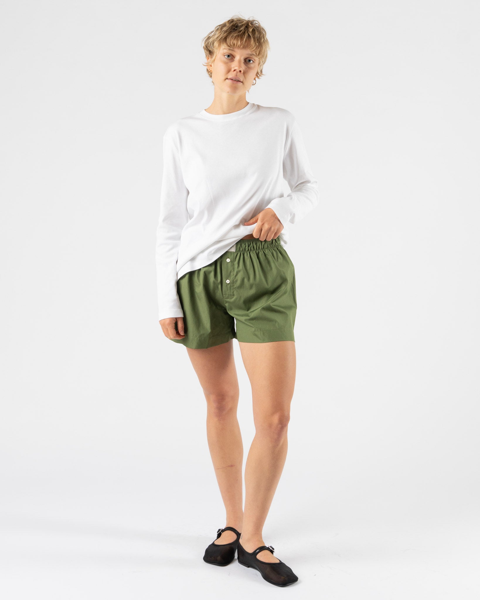 Comme Si La Boxer Classica in Olive