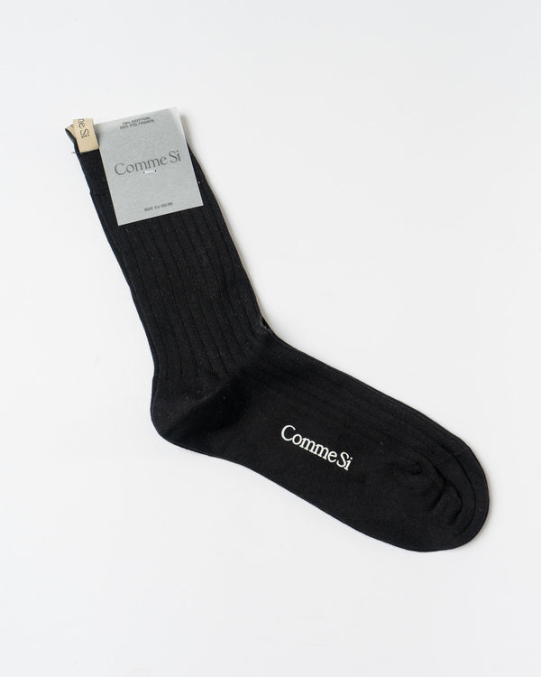 Comme Si The Yves Sock in Black