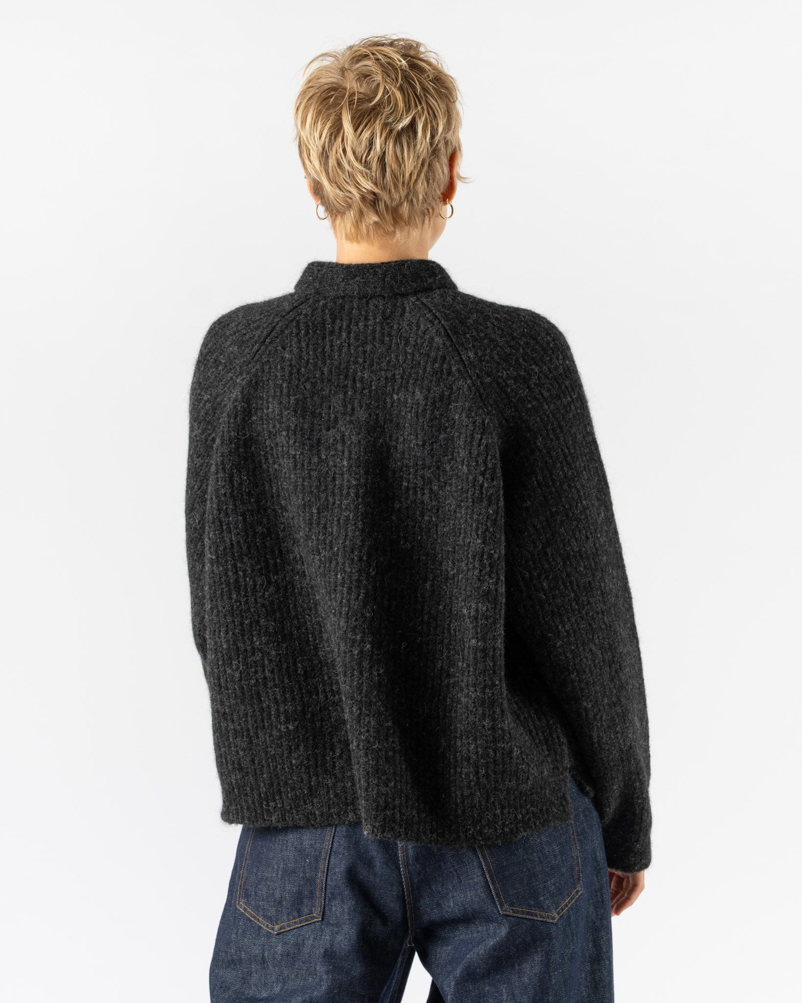 Cordera Baby Alpaca Cardigan in Anthracite