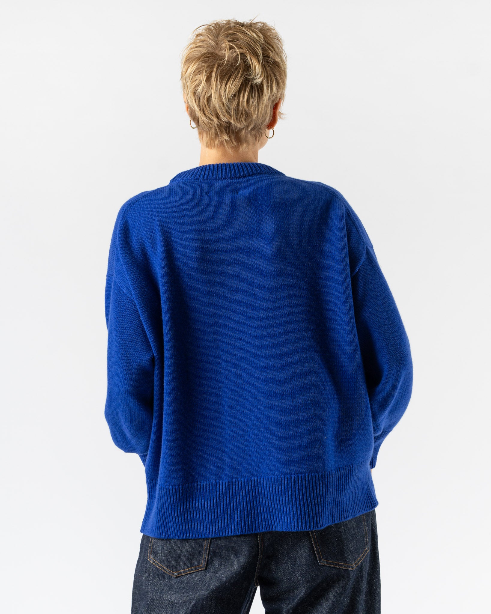 Cordera Cashmere Roundneck Sweater in Klein