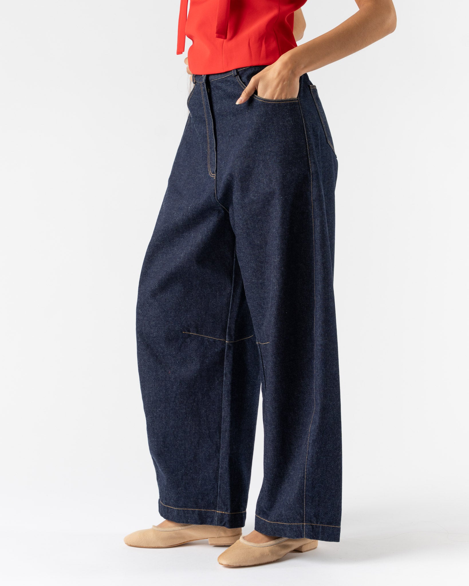 Cordera Curved Baggy Jeans