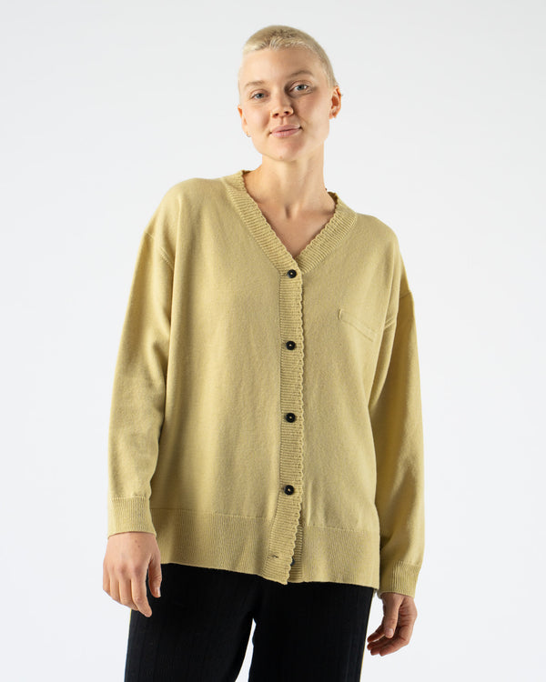 Cordera Merino Wool Classic Cardigan in Butter