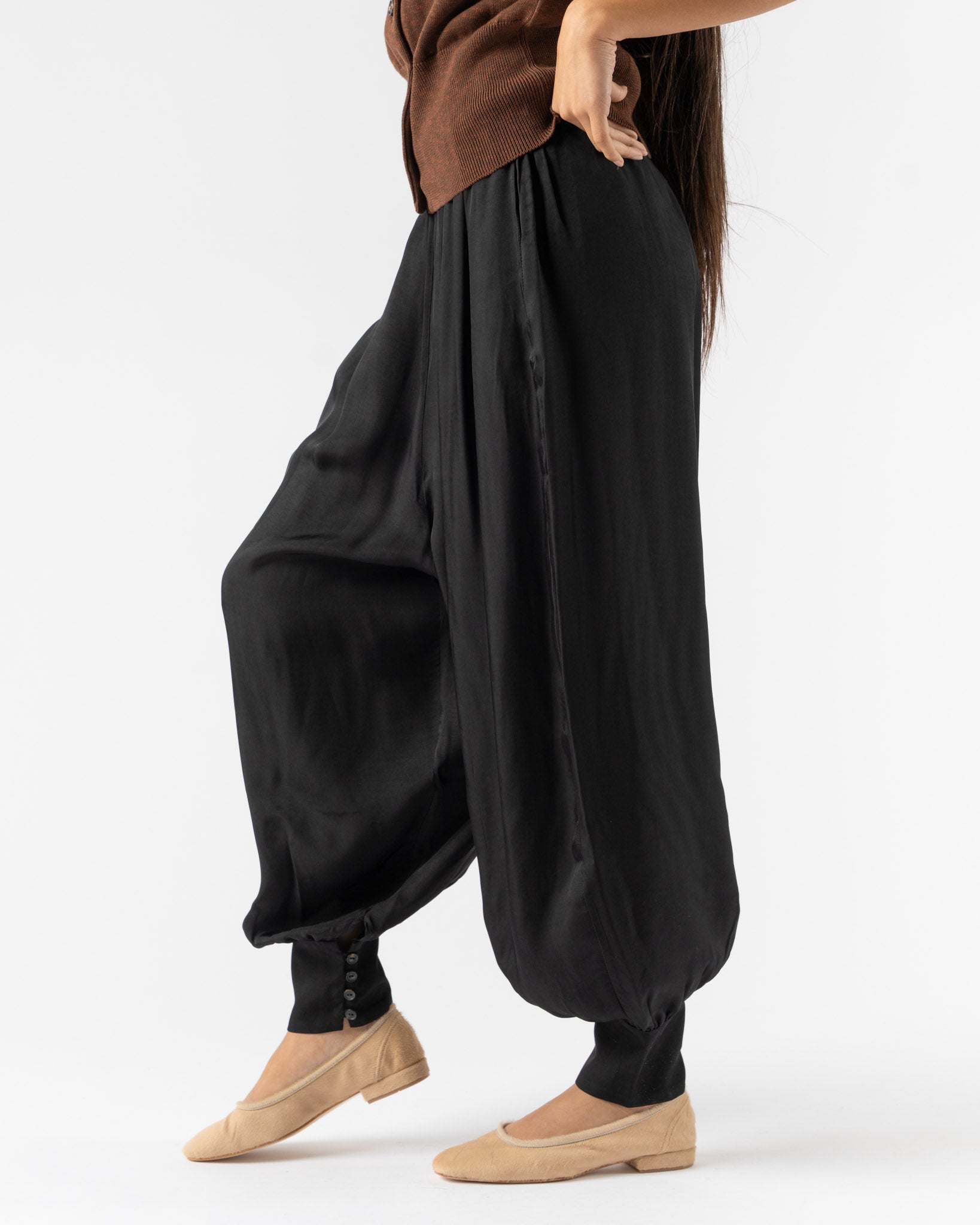 Cordera Sarouel Trousers in Black Curated at Jake and Jones