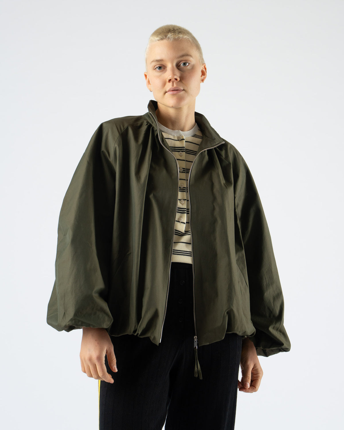 Cordera Cropped Shirt - White | Garmentory