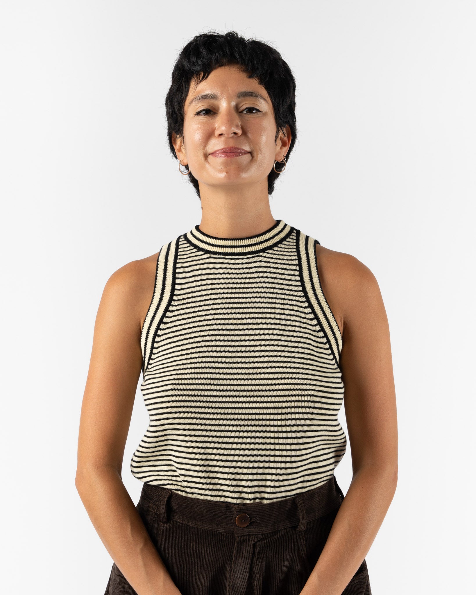 Cordera Cotton Striped Tank Top