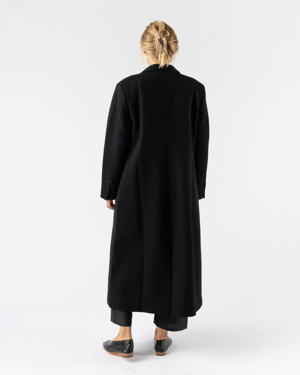 Cordera Light Wool Coat in Black