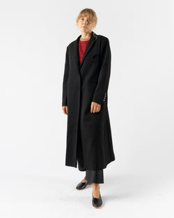 Cordera Light Wool Coat in Black