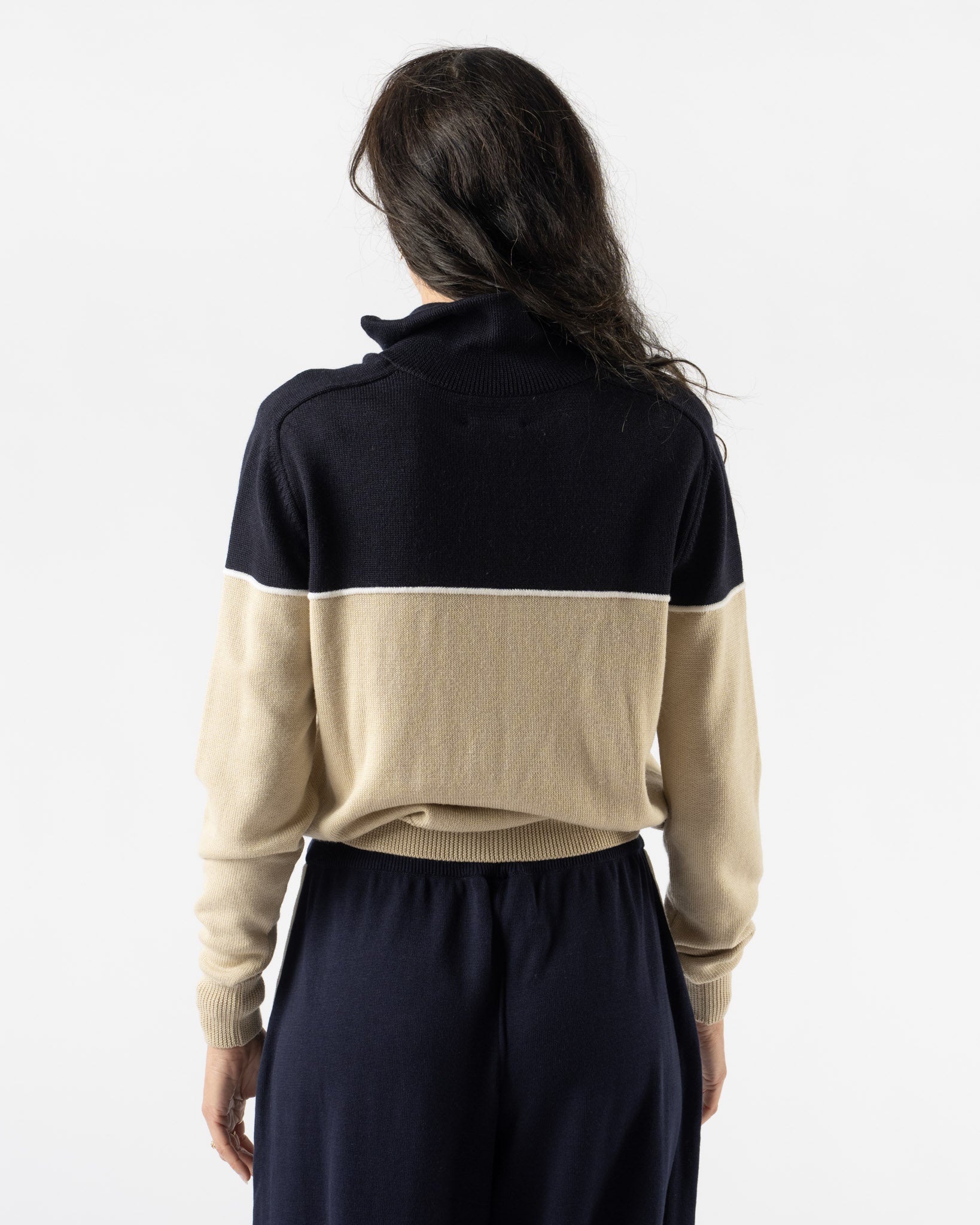 Cordera Merino Wool Colorblock Cardigan