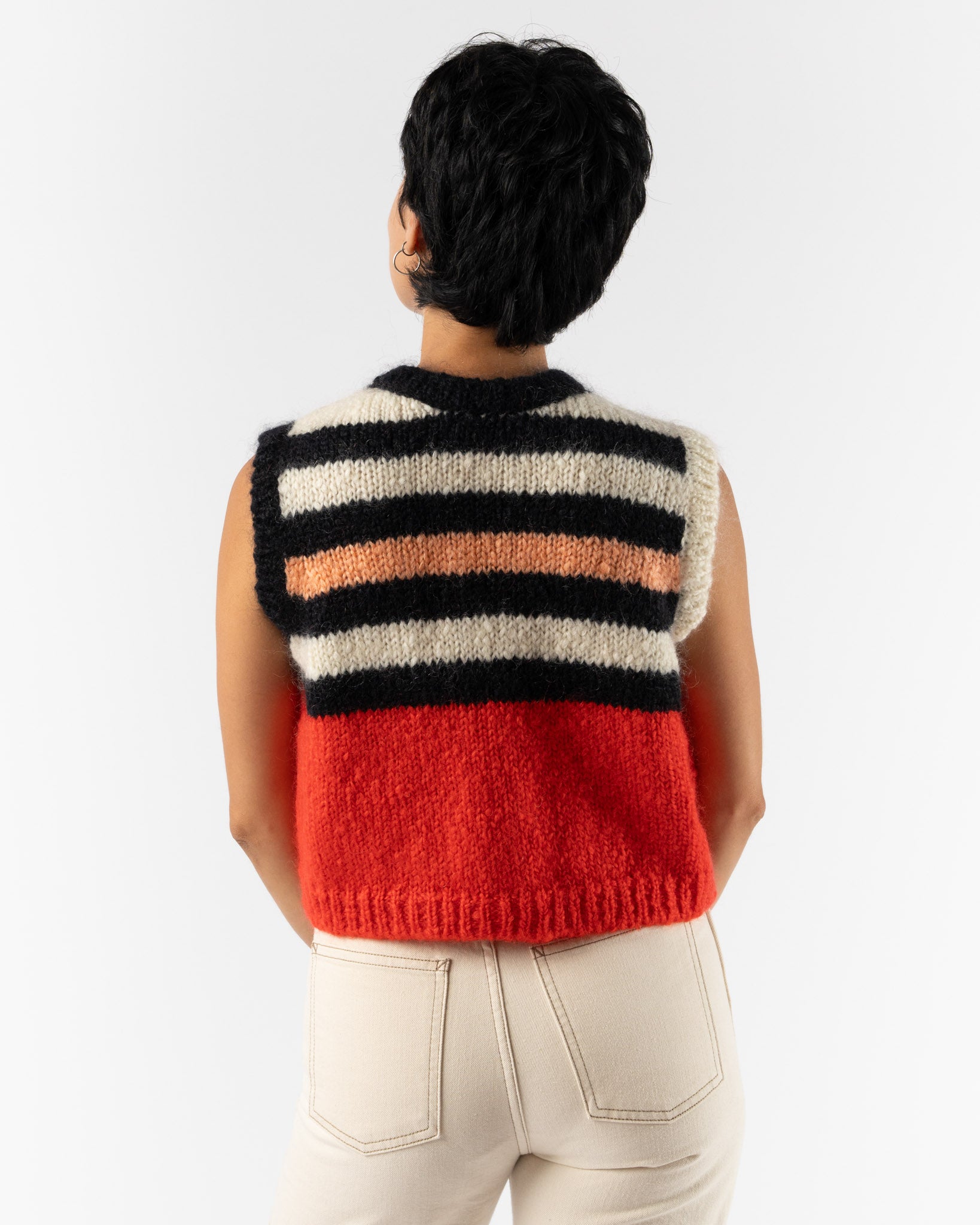 Cordera Mohair Striped Waistcoat