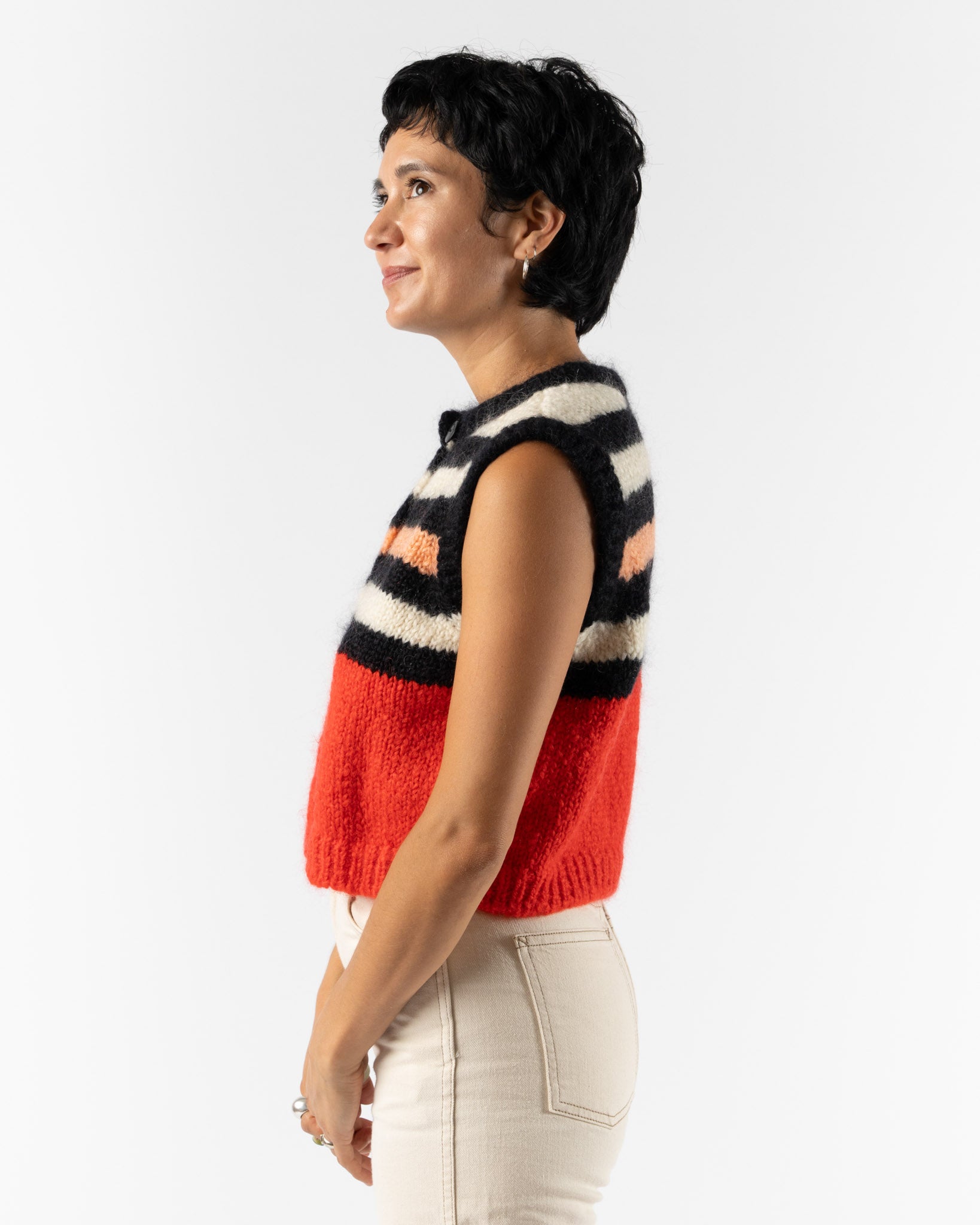 Cordera Mohair Striped Waistcoat