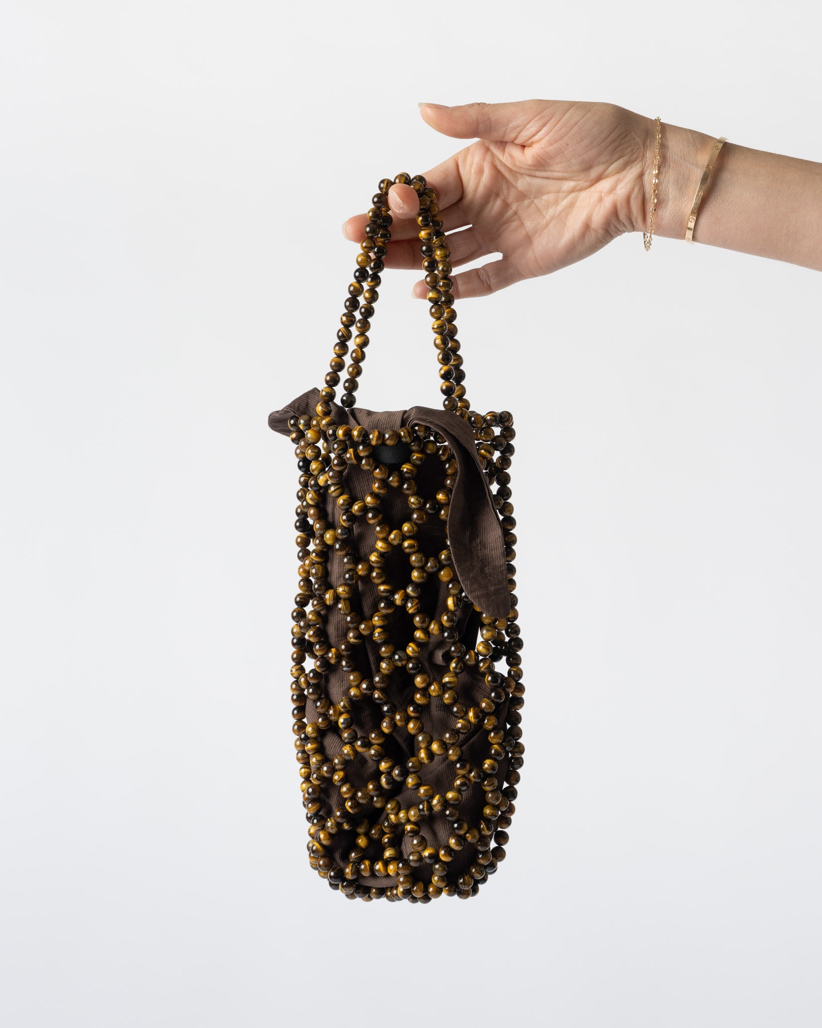 Cordera Handmade Beaded Bag Ojo de Tigre