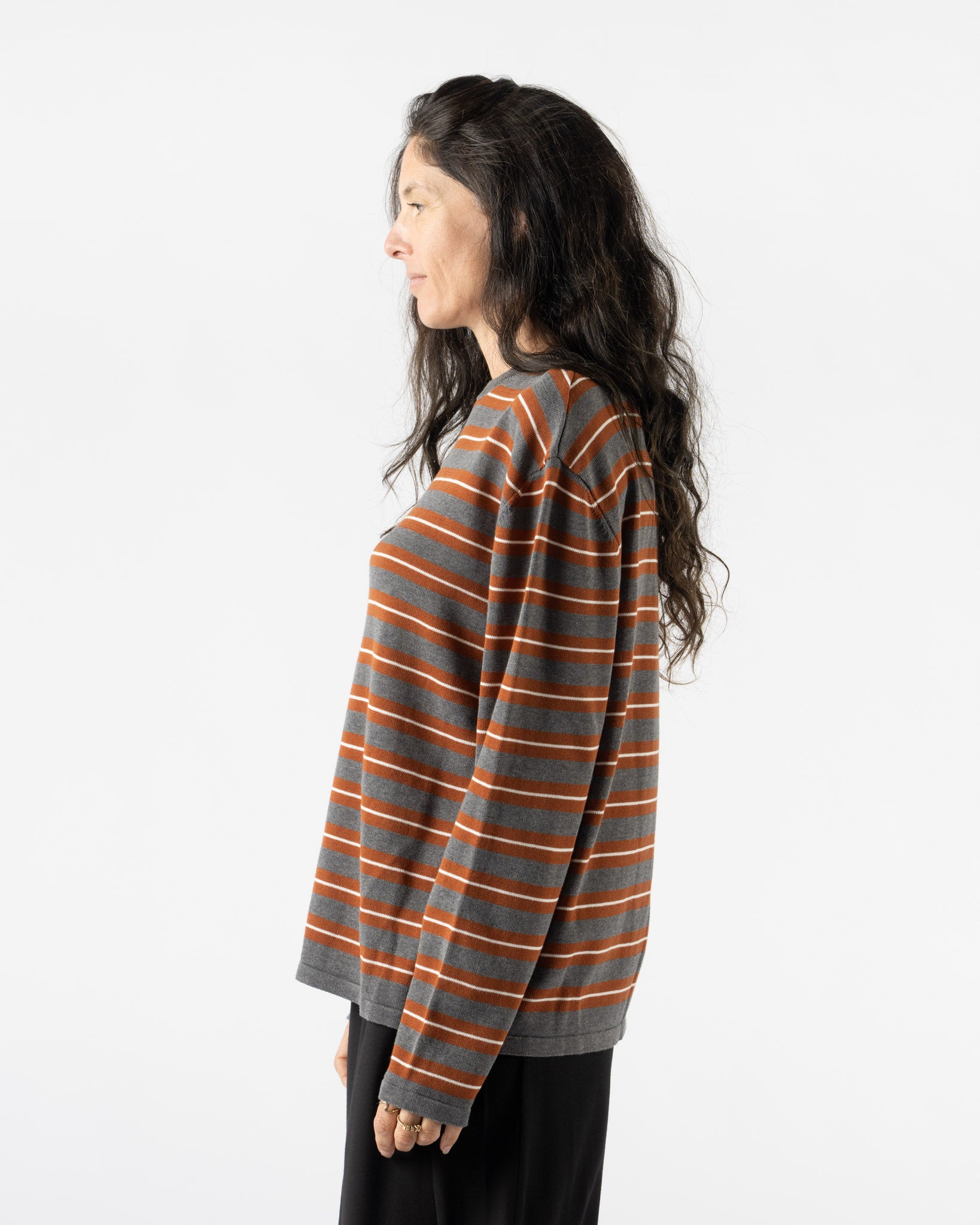 Cordera Organic Cotton Striped Long-Sleeve Tee