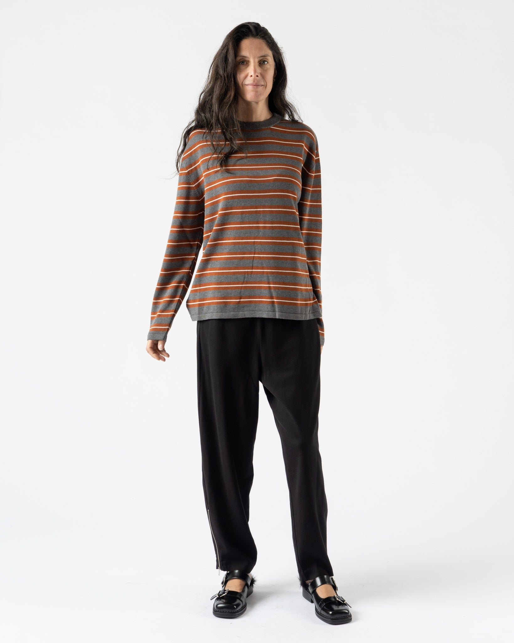 Cordera Organic Cotton Striped Long-Sleeve Tee