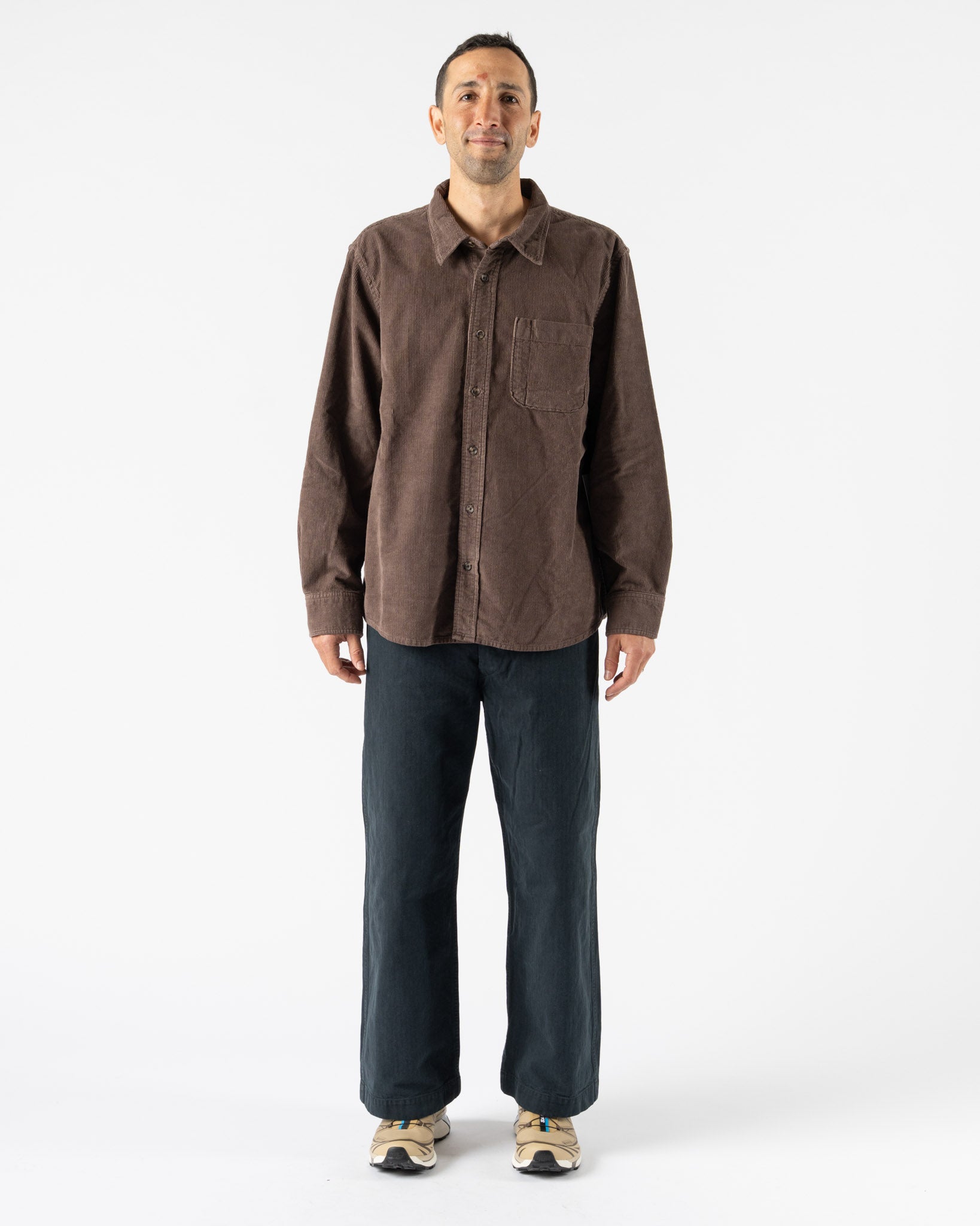orSlow USMC HB Wide Fit Utility Trousers Black Curated at Jake and