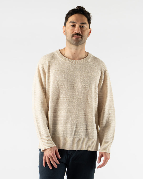 Corridor Linen Silk Crewneck in Natural