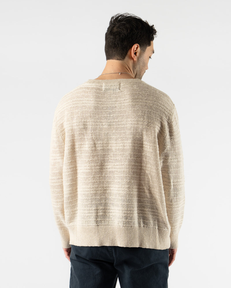 Corridor Linen Silk Crewneck in Natural