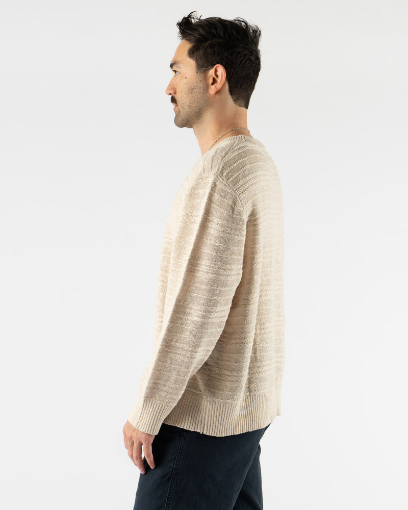 Corridor Linen Silk Crewneck in Natural