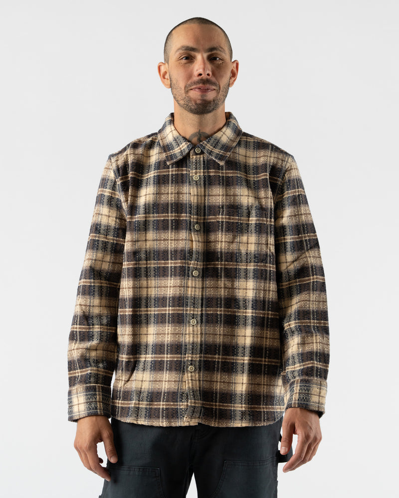 Corridor Dobby Weave Long Sleeve in Brown