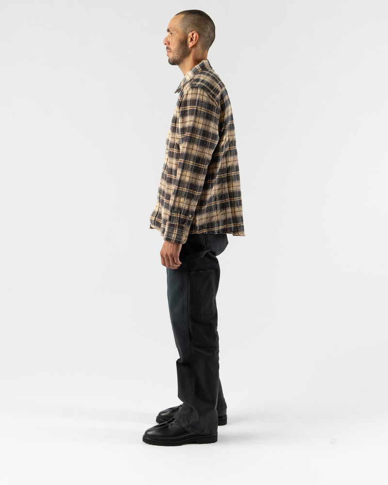 Corridor Dobby Weave Long Sleeve in Brown