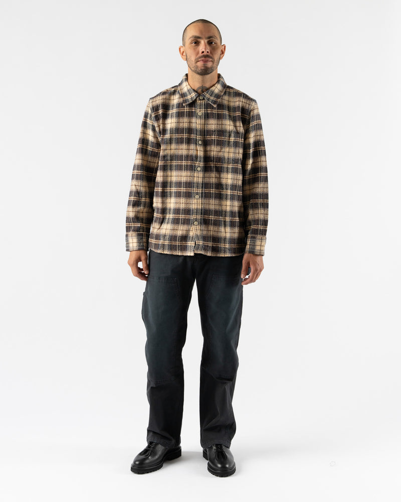 Corridor Dobby Weave Long Sleeve in Brown