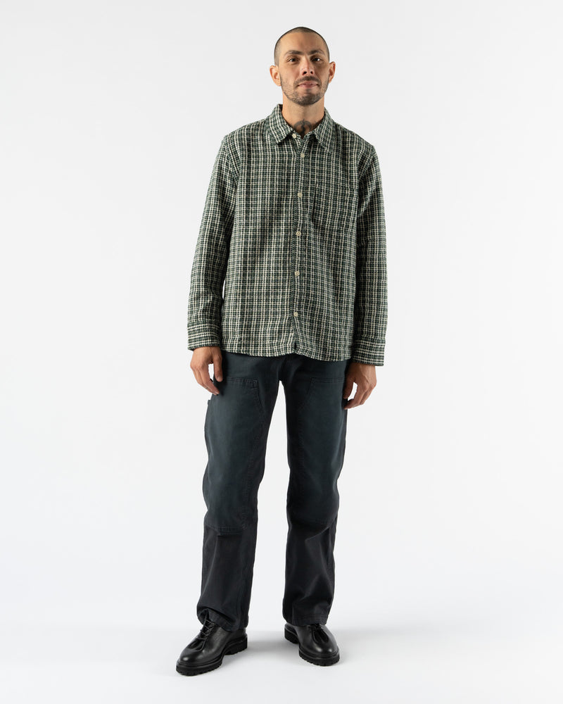 Corridor Snow Check Long Sleeve in Green