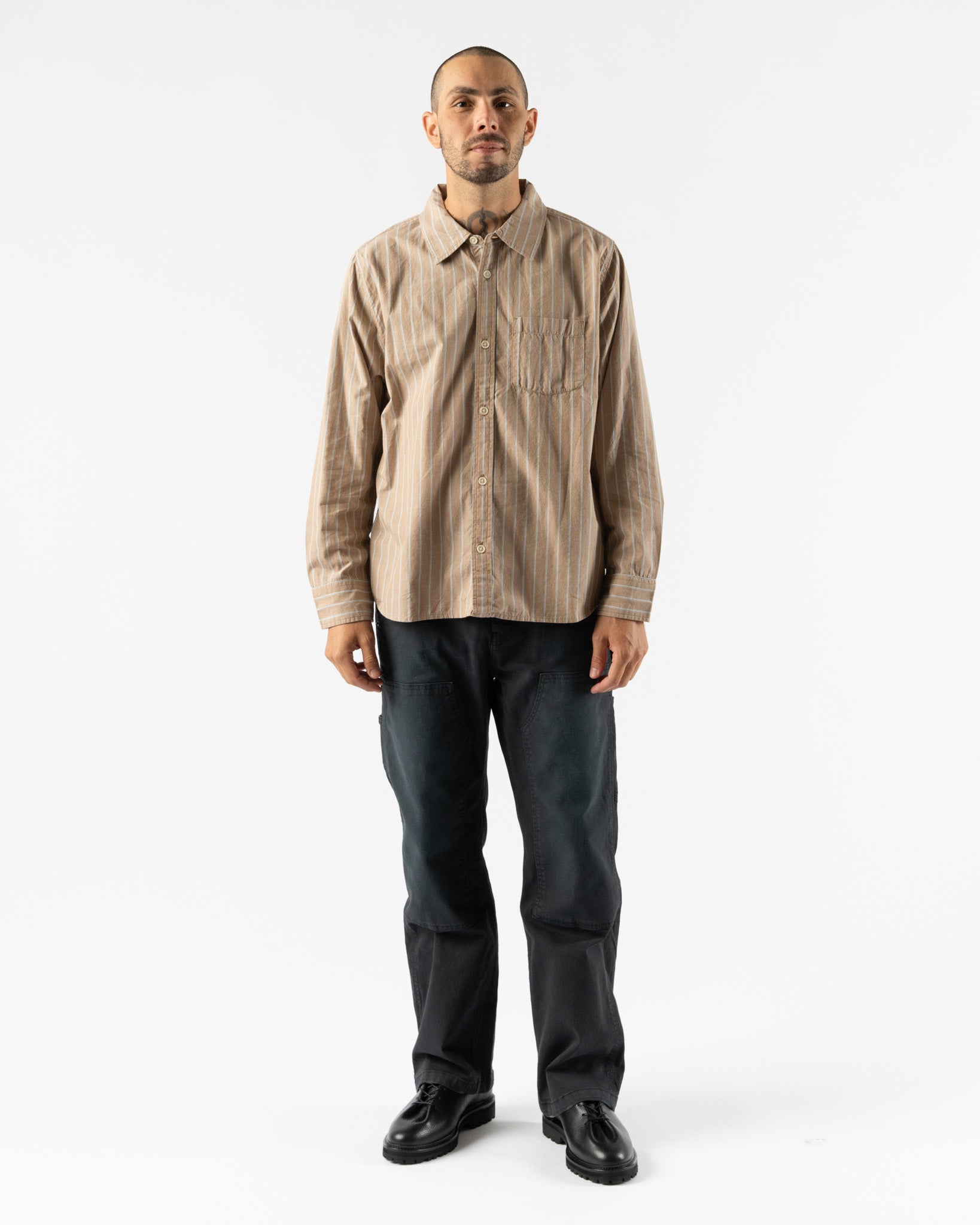 Corridor Tan Stripe Long Sleeve