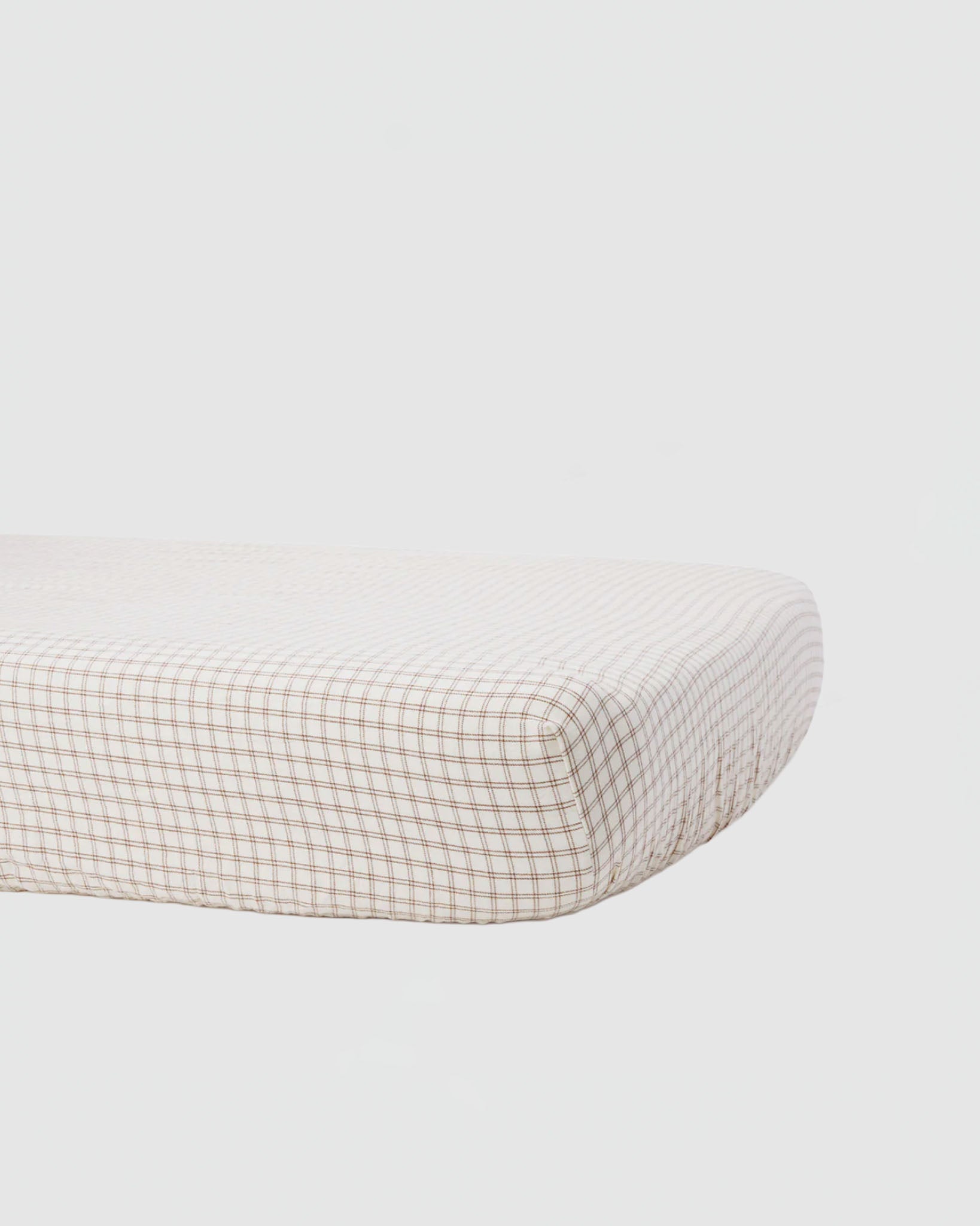 Quincy Mae Bamboo Crib Sheet in Cedar Check