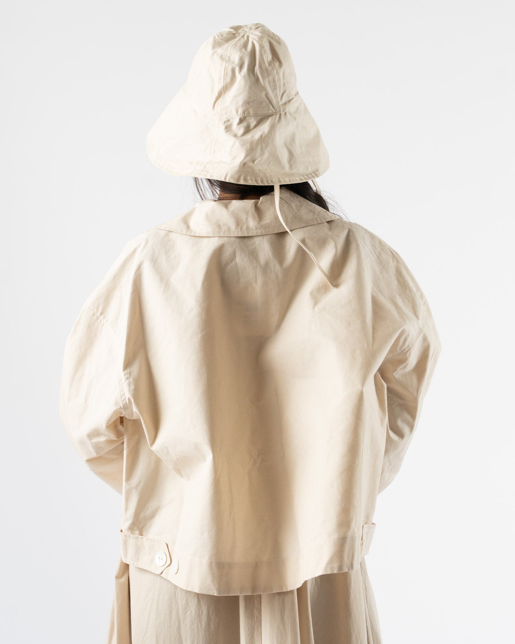 Cawley British Dry Oilskin Sun Hat in Natural