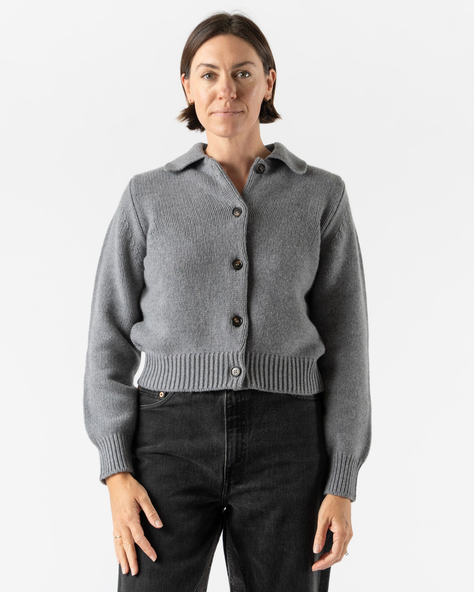 &Daughter Winny Collared Jacket in Grey