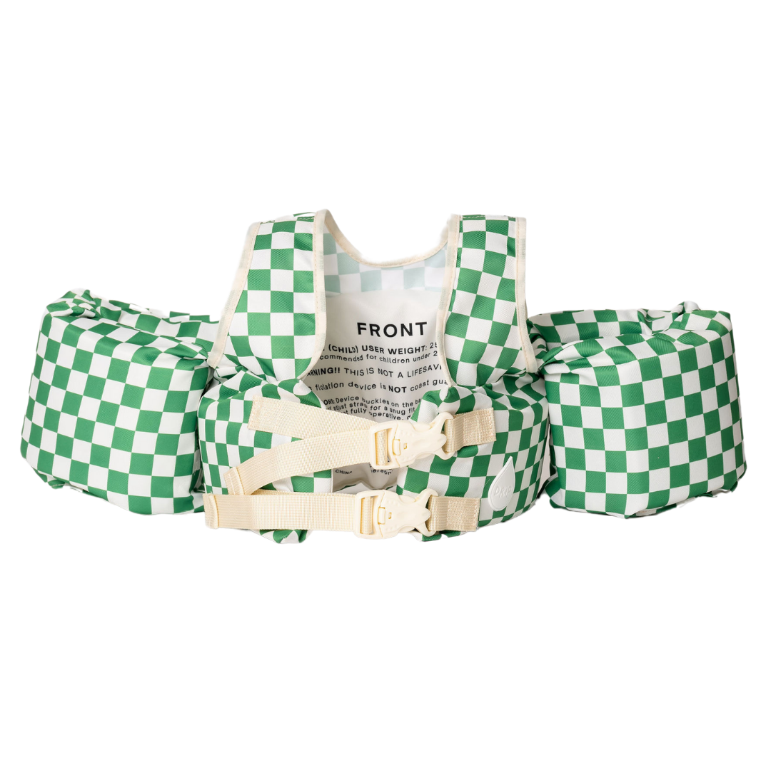 Drip Floats Green Checkered Kids Float