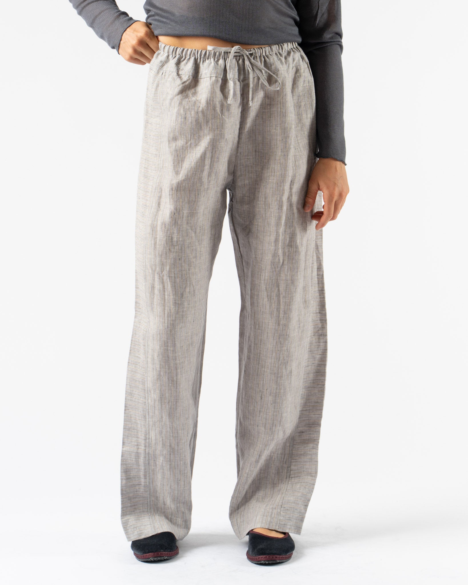 Deiji Studios Double Layer Pant in Sky Stripe