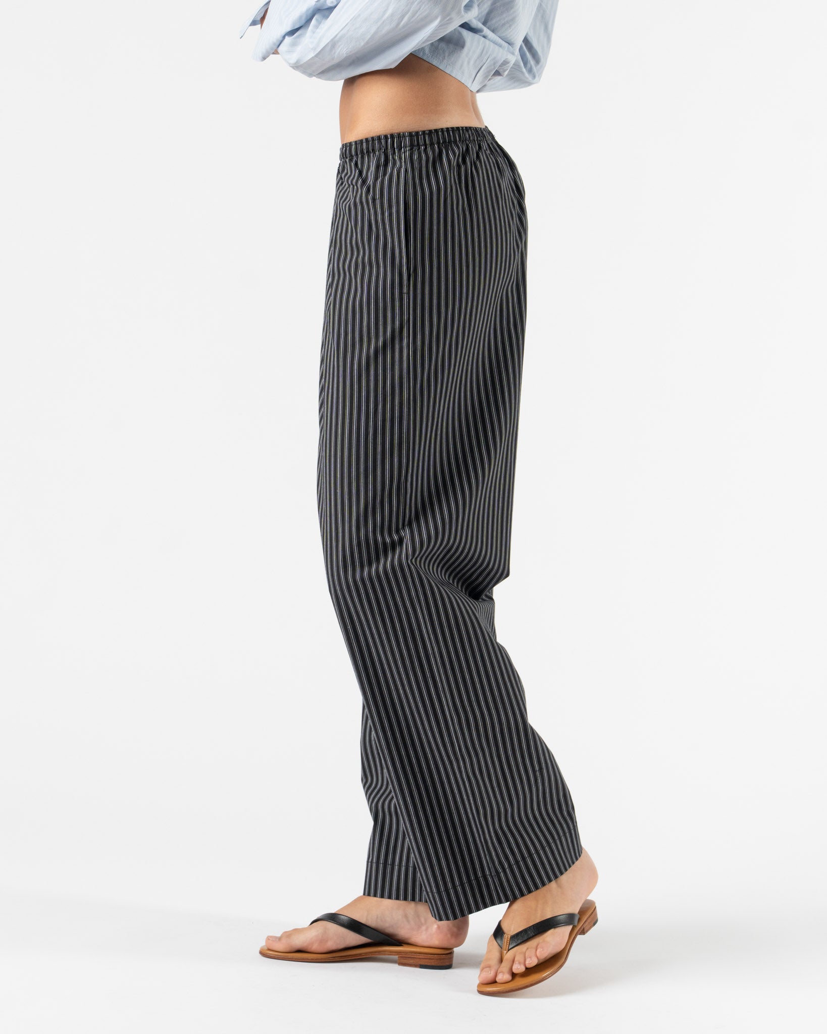 Deiji Studios Ease Trouser in Mono Stripe