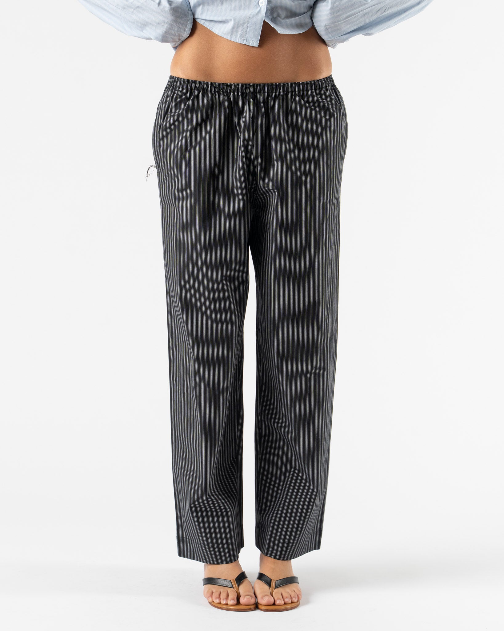 Deiji Studios Ease Trouser in Mono Stripe