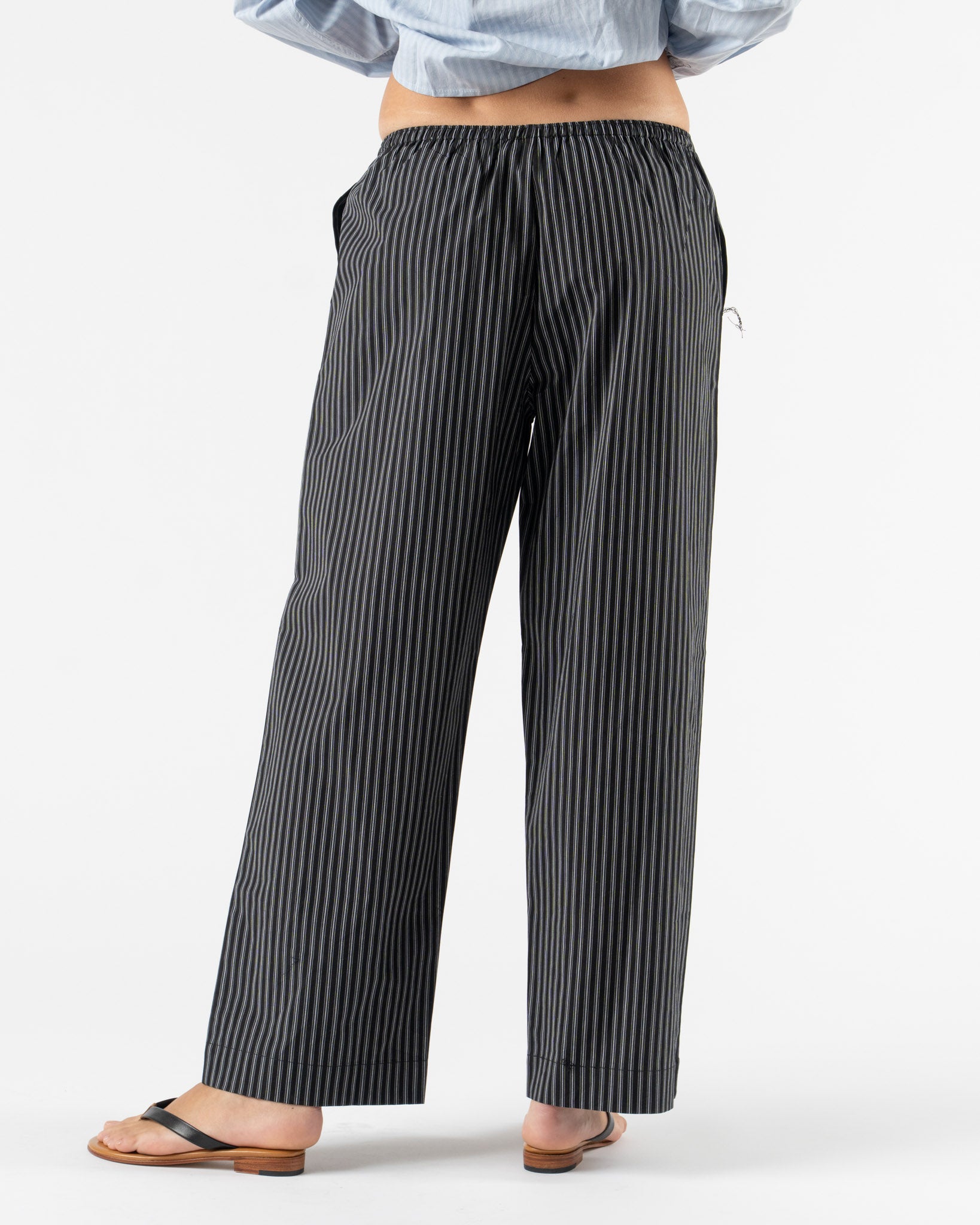 Deiji Studios Ease Trouser in Mono Stripe