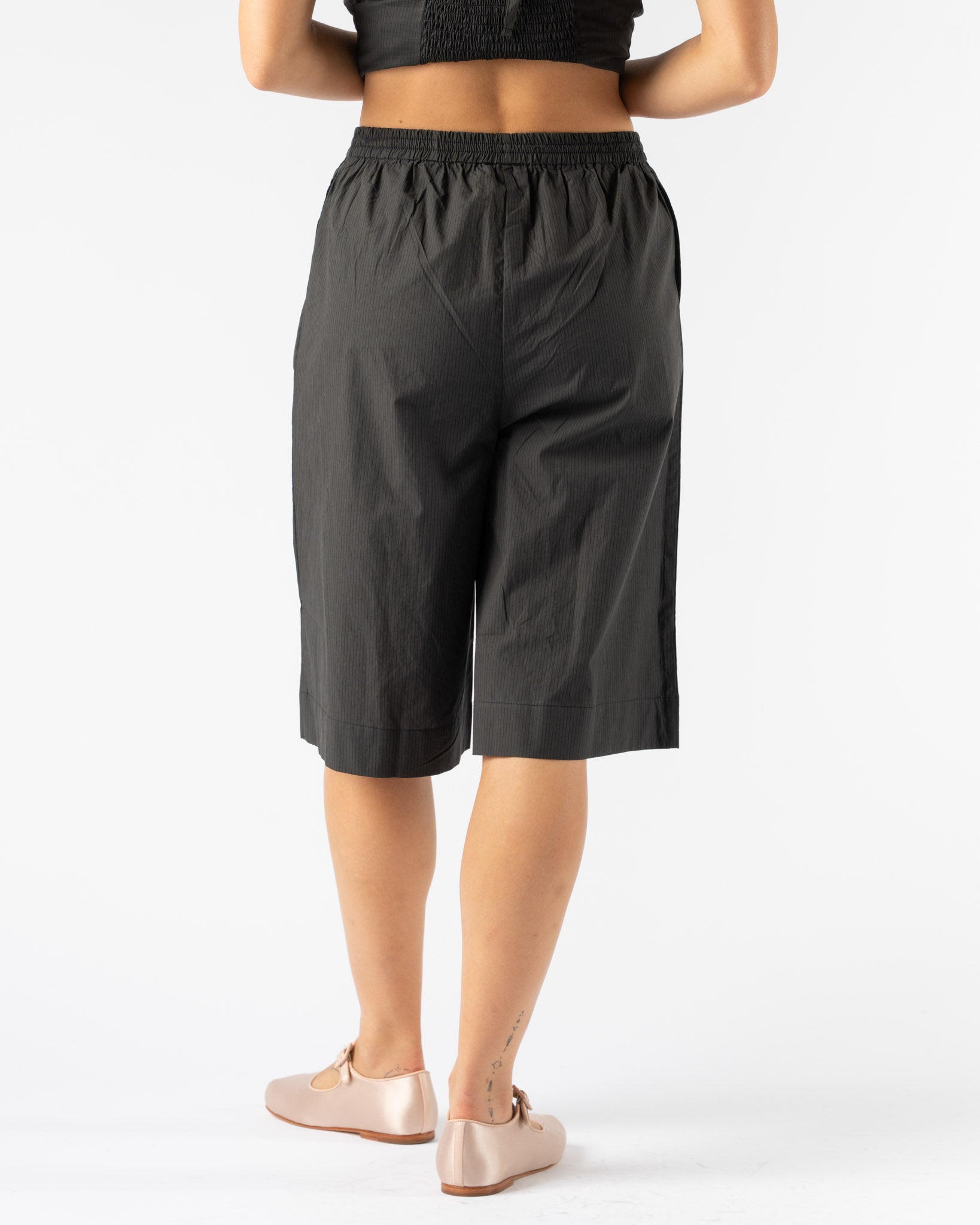 Deiji Studios Long Lounger in Black Stripe