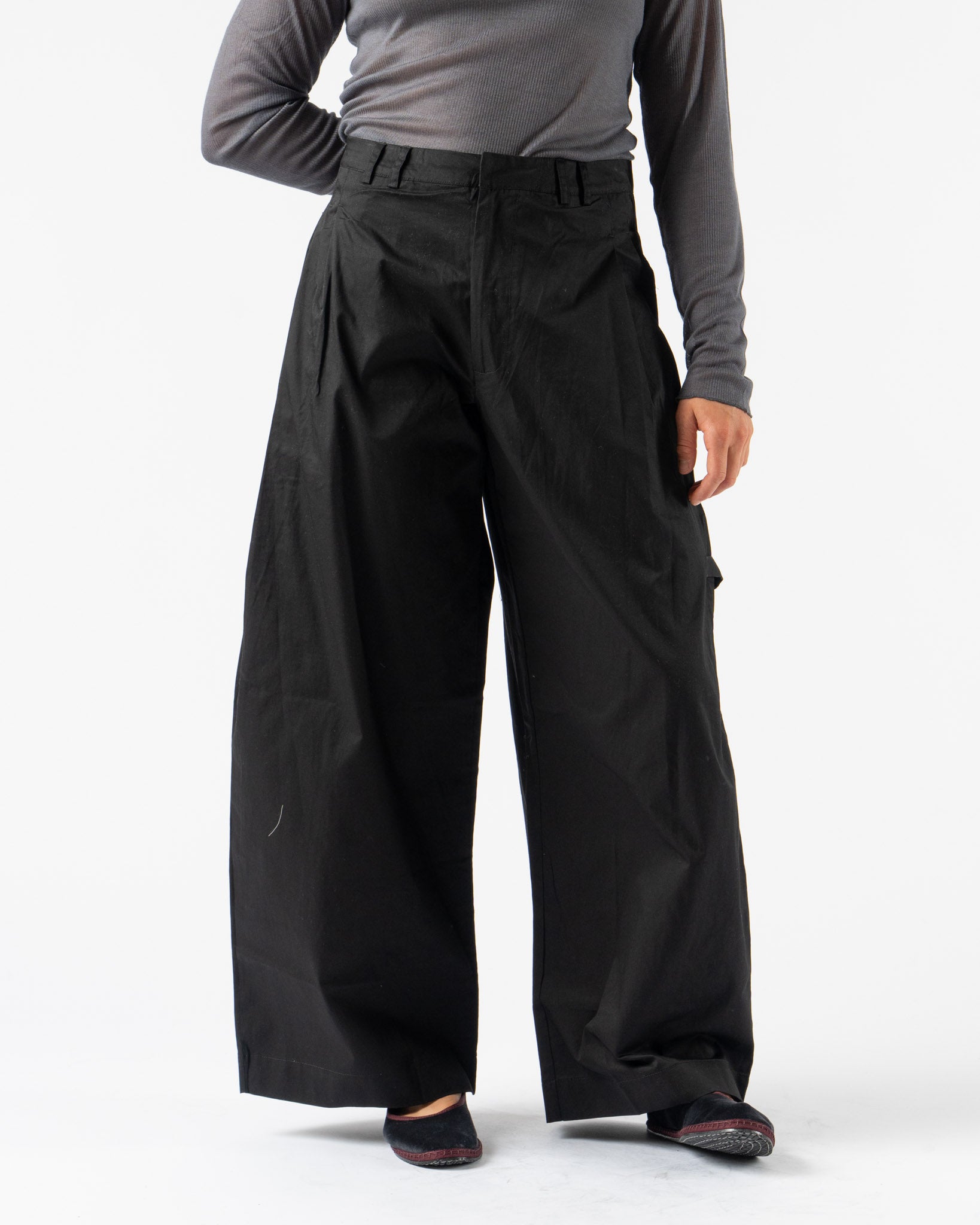 Deiji Studios Tab Pant in Black
