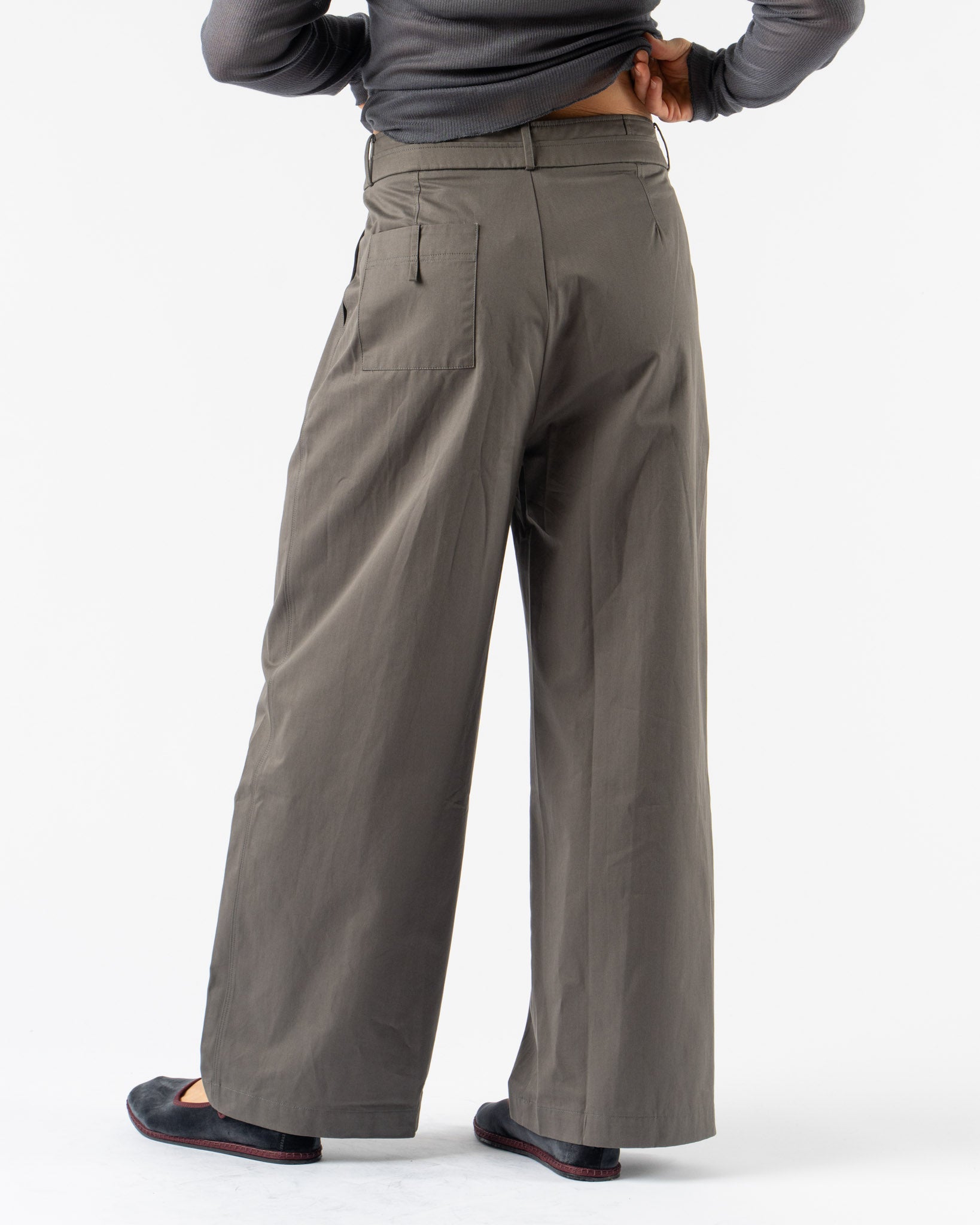 Deiji Studios Two Layer Pant in Charcoal