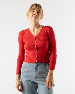 Shaina Mote Nolita Cardigan in Vermillion