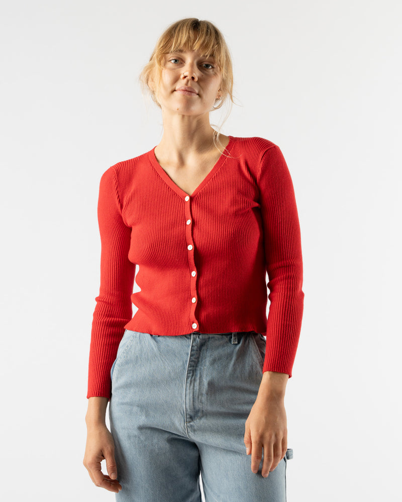 Shaina Mote Nolita Cardigan in Vermillion